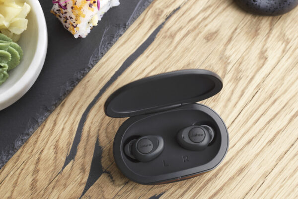 Jabra Enhance Plus Dark Grey Contextual Sushi Resturaut Medium